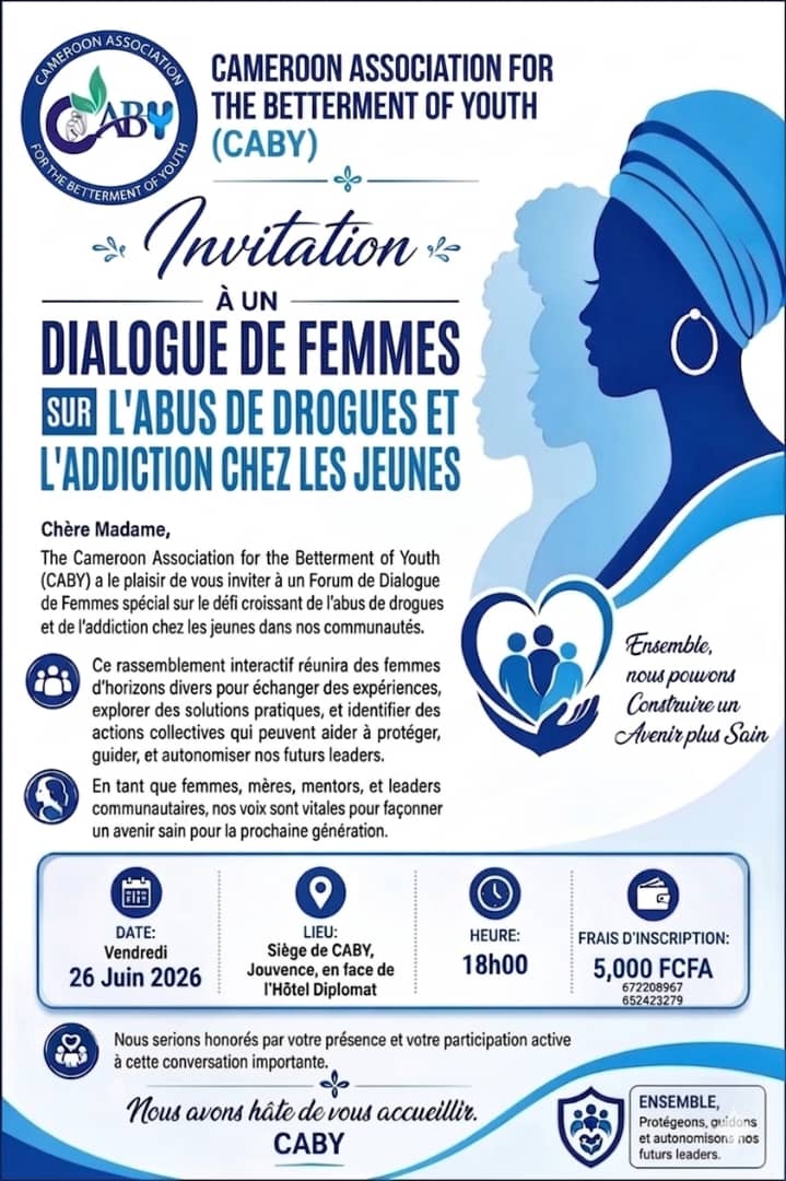 CABY to Host Women's Dialogue on Youth Drug Abuse and Addiction